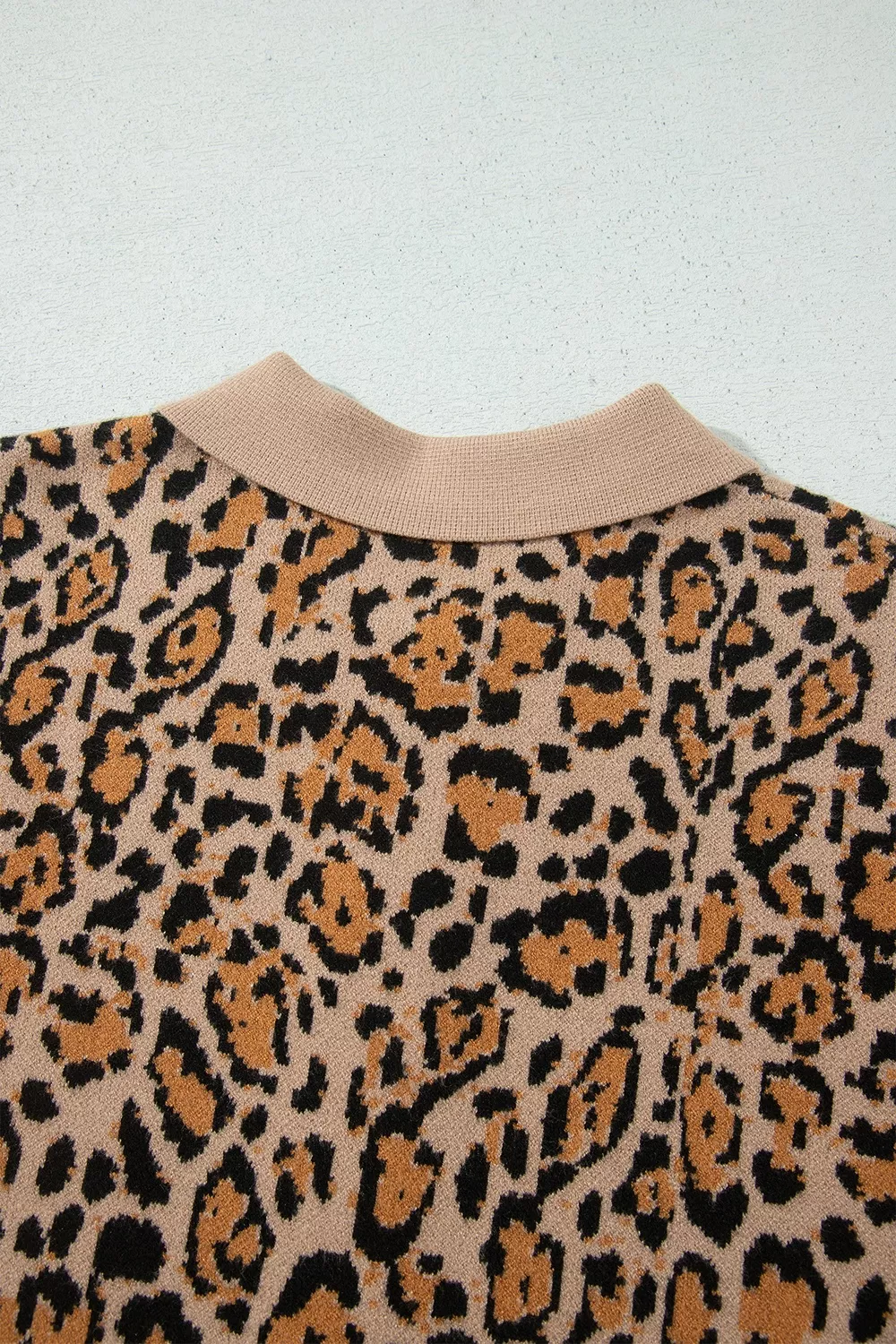Leopard Print Button-Up Cardigan Long Sleeve Cardigans, image 10