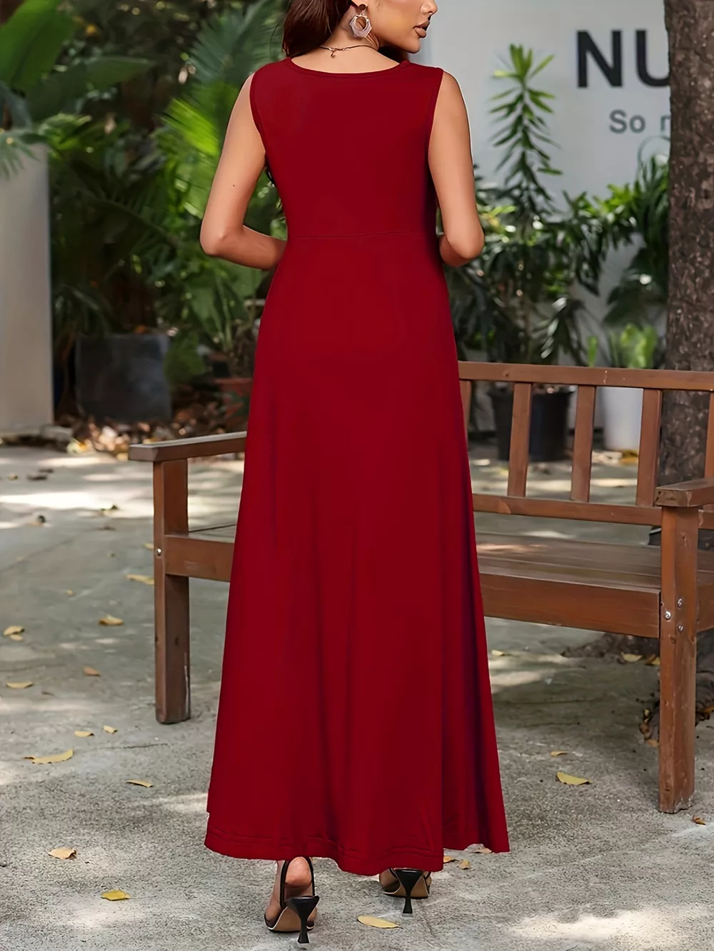 Sleeveless Flowy Maxi Dress, image 7