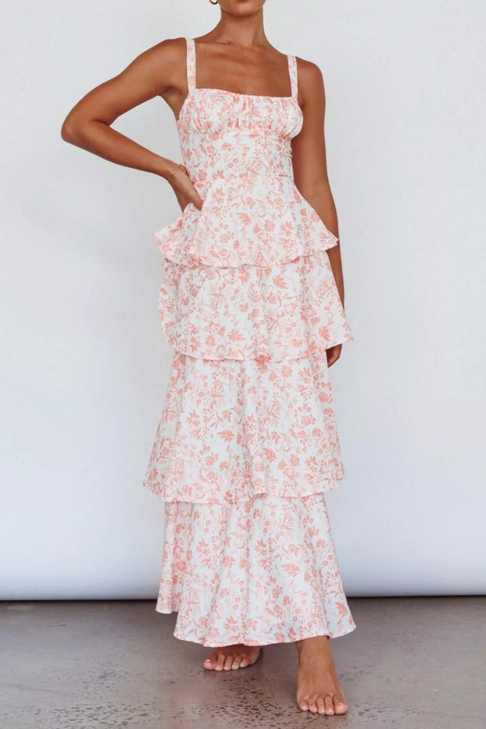 Floral Layered Maxi Dress, image 15