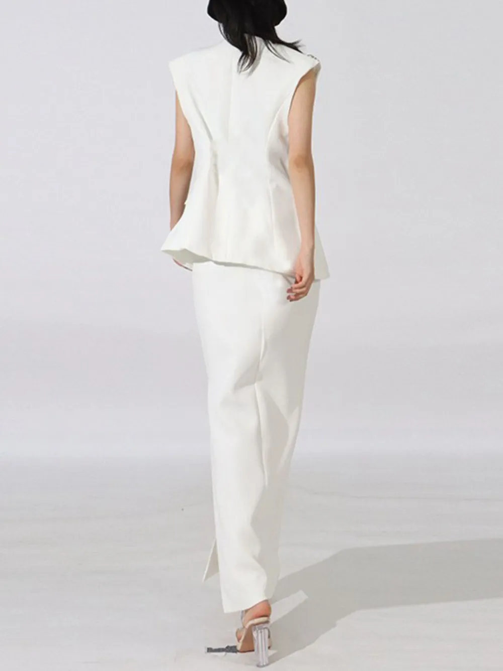 Flower Sleeveless Vest and Skirt Set, image 11