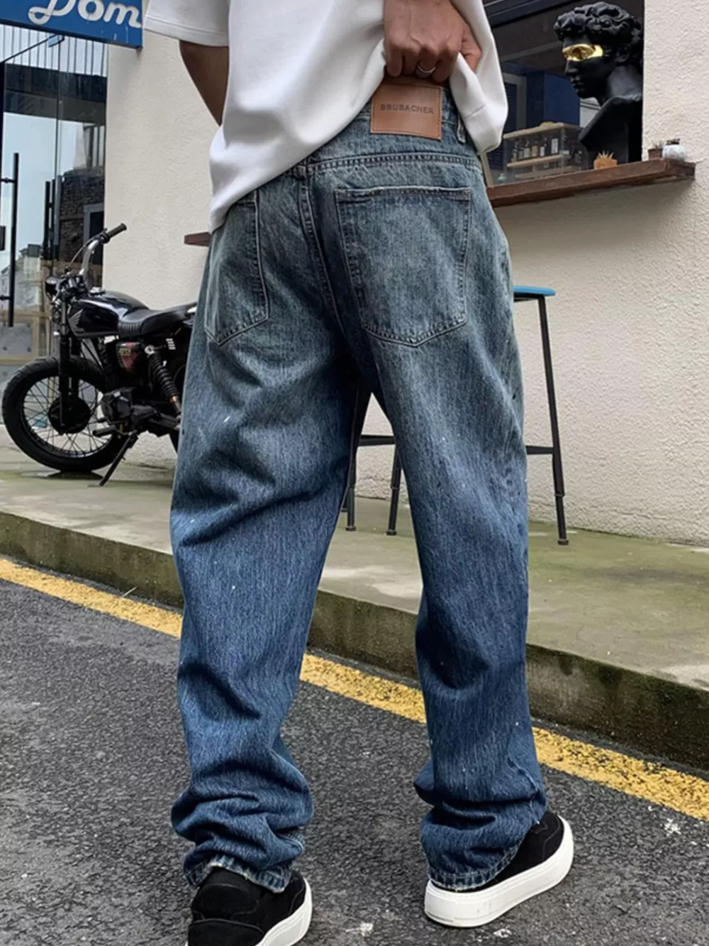 Men's Full Size Wide Leg Jeans Plus Size, image 7