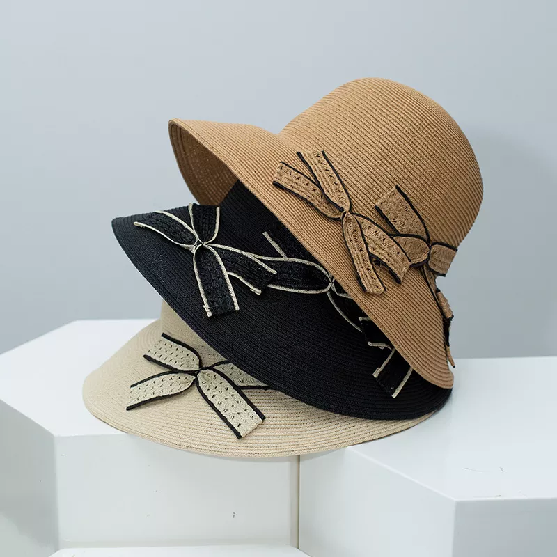 Bowknot Straw Sun Hat, image 2