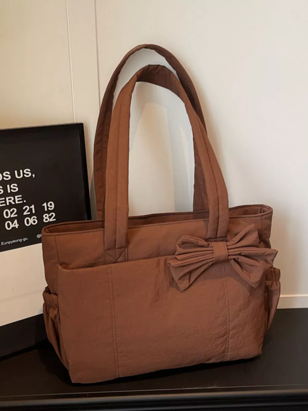 Bow Accent Tote Bag, image 4