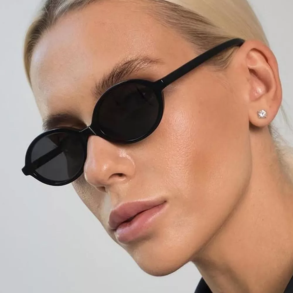 Oval Frame Tinted Lenses Sunglasses, image 3