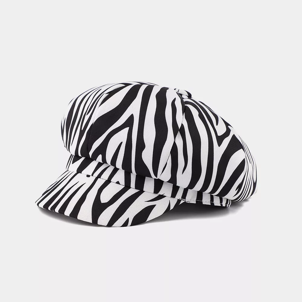 Animal Print Newsboy Hat, image 2