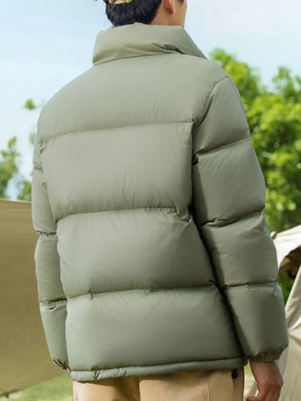 Men's Full Size Lightweight Packable Zip Up Puffer Jacket Plus Size, image 5
