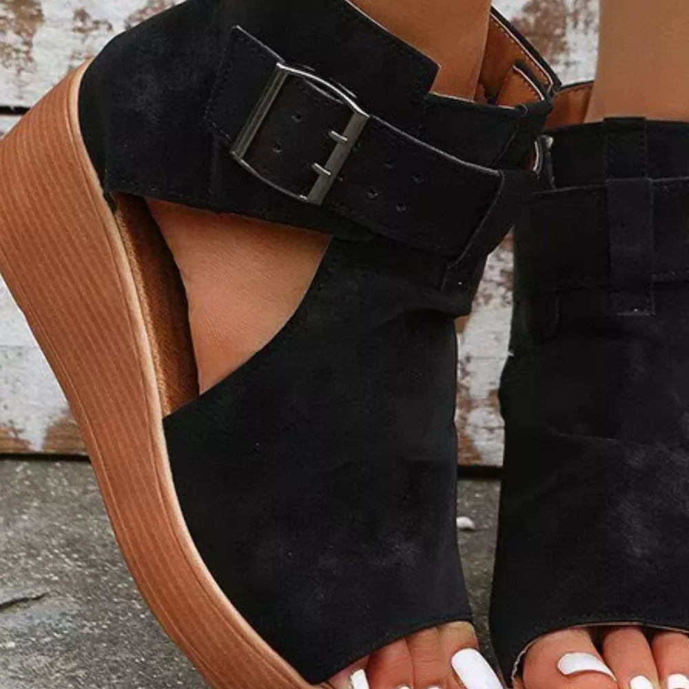 Open Toe Wedge Sandals, image 2
