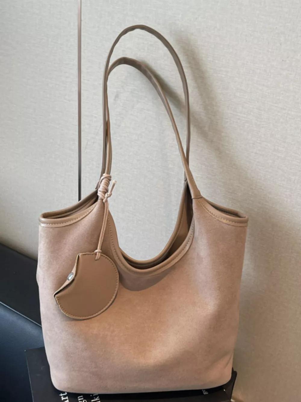 Suede Texture Shoulder Bag, image 6
