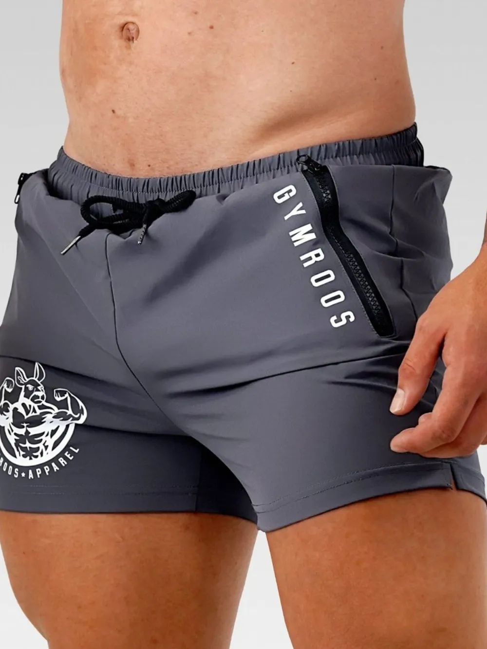 Men's Plus Size Drawstring Waist Shorts, image 2