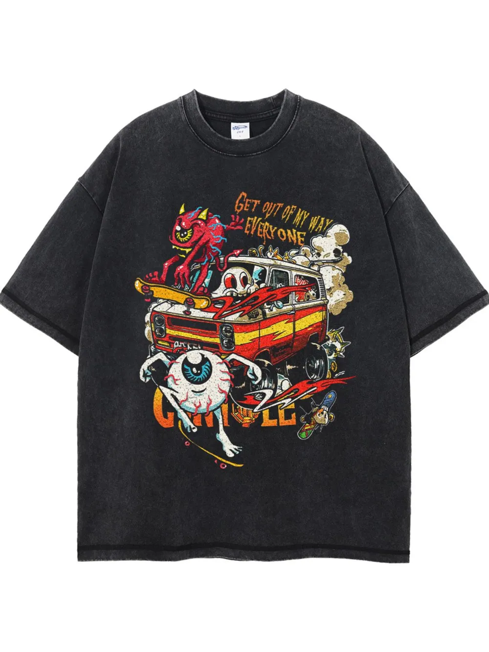 Men's Round Neck Half Sleeve Graphic T-Shirt, image 6