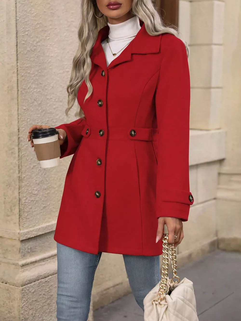 Button Up Long Sleeve Outerwear, image 4