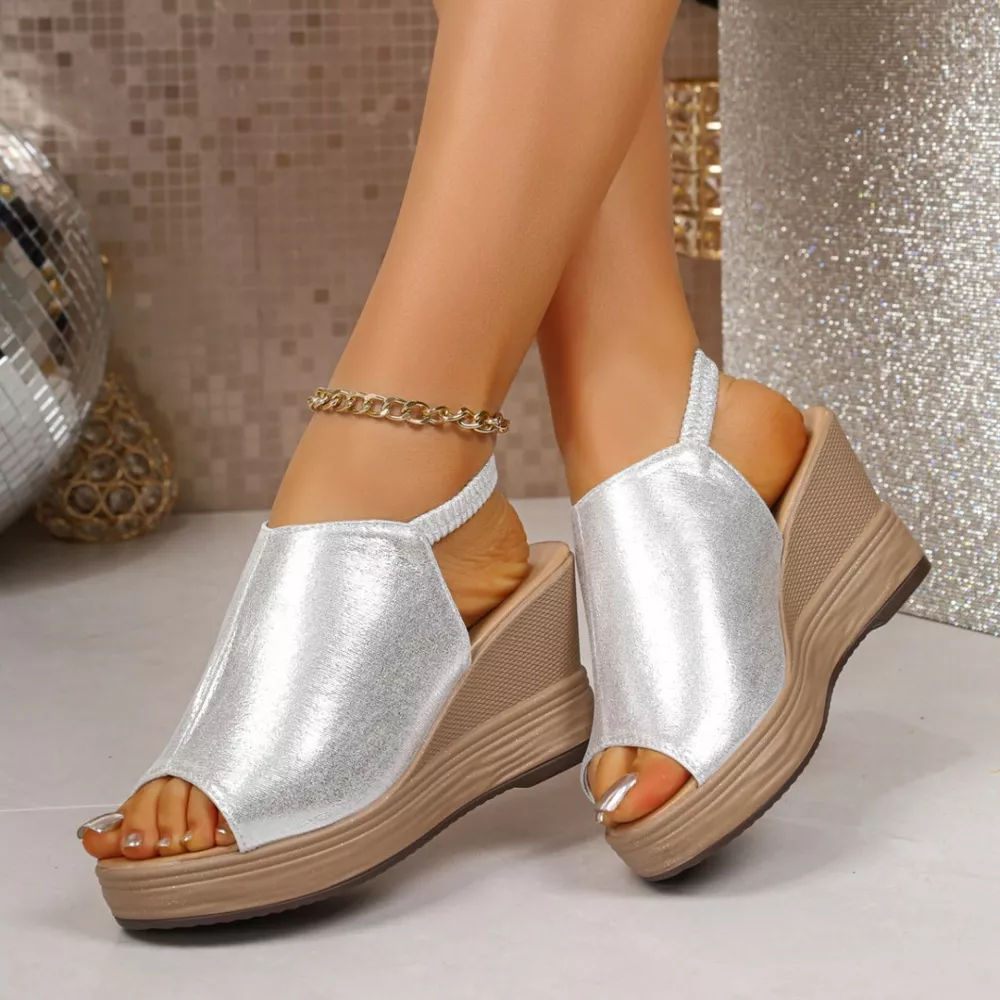 Open Toe Wedge Sandals, image 5