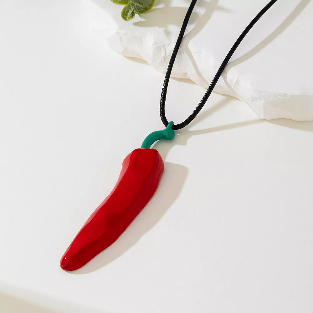 Chili Pepper Pendant Necklace, image 2