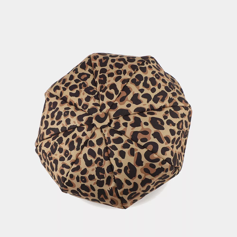 Animal Print Newsboy Hat, image 4