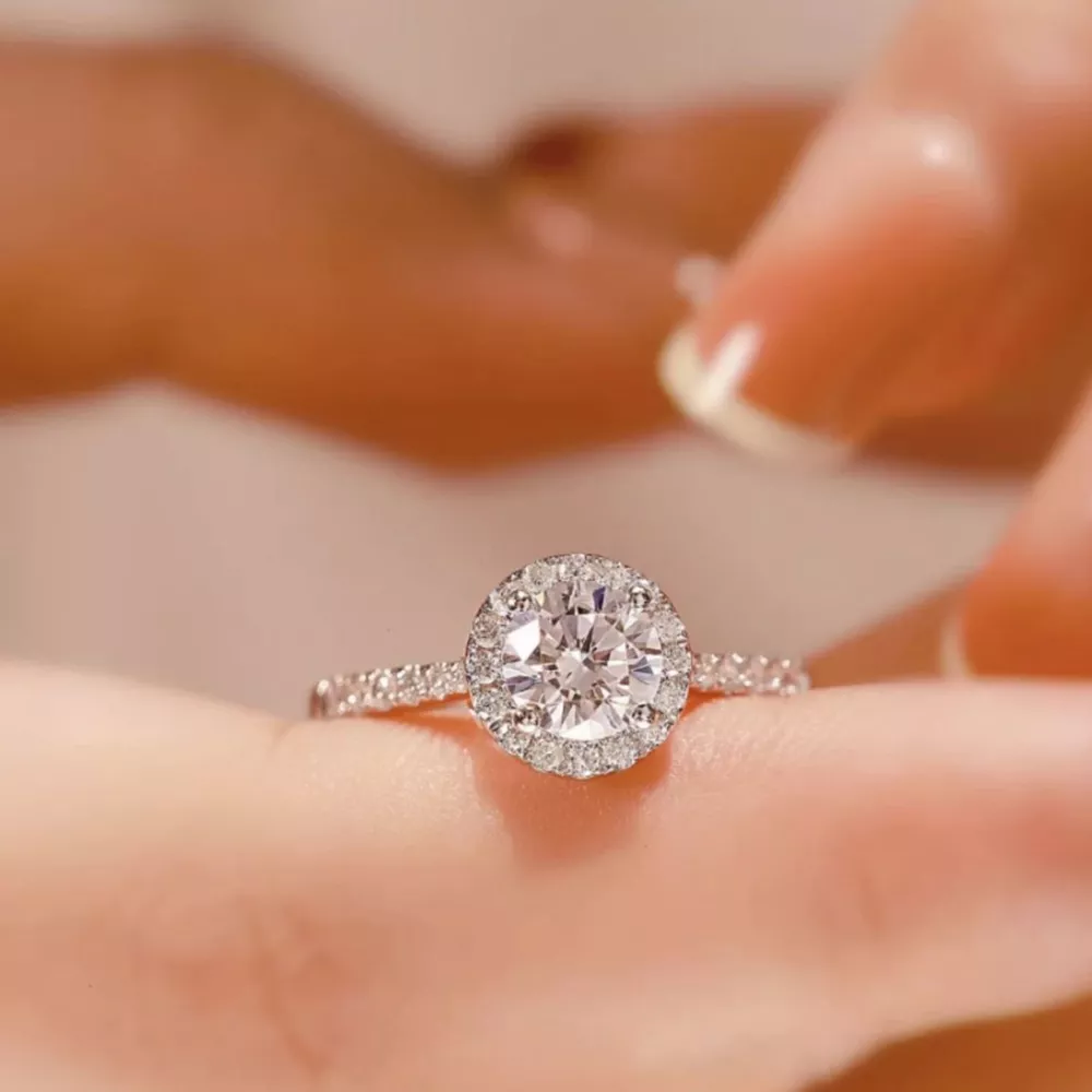 2 Carat Moissanite 925 Sterling Silver Ring, image 6