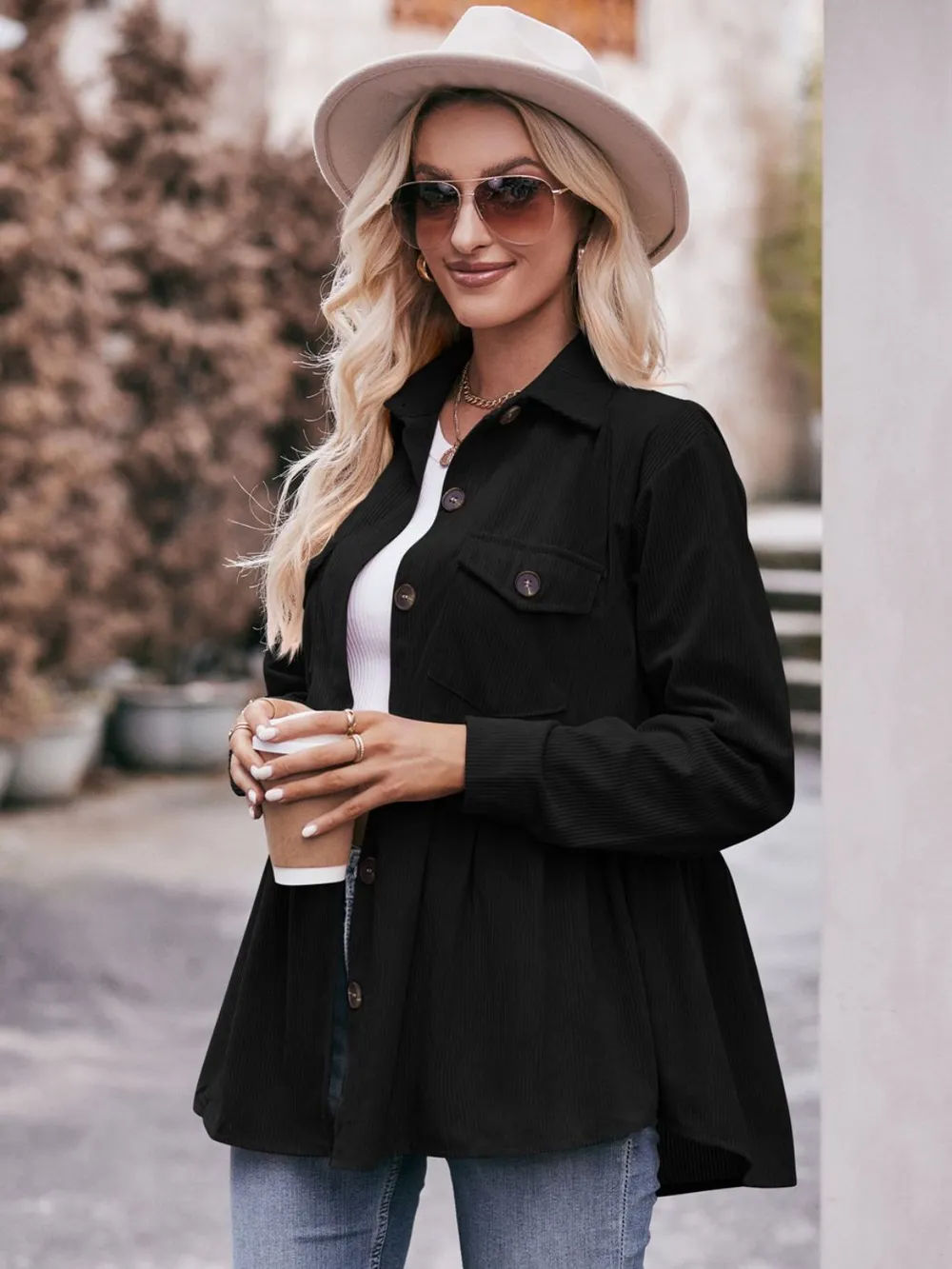 Collared Neck Long Sleeve Shirt, image 16