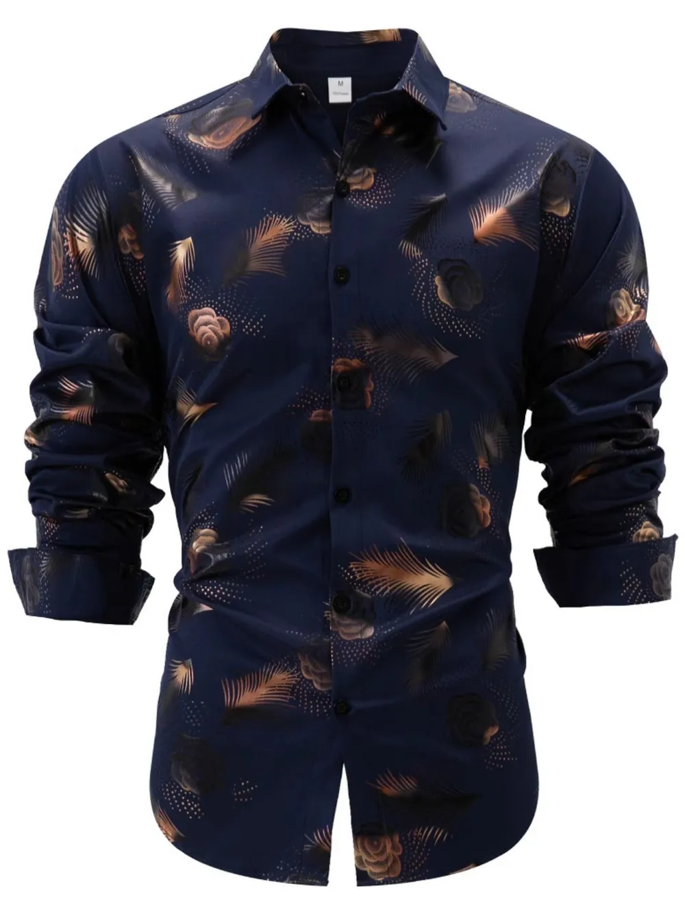 Men's Full Size Button Up Long Sleeve Shirt Plus Size, image 3