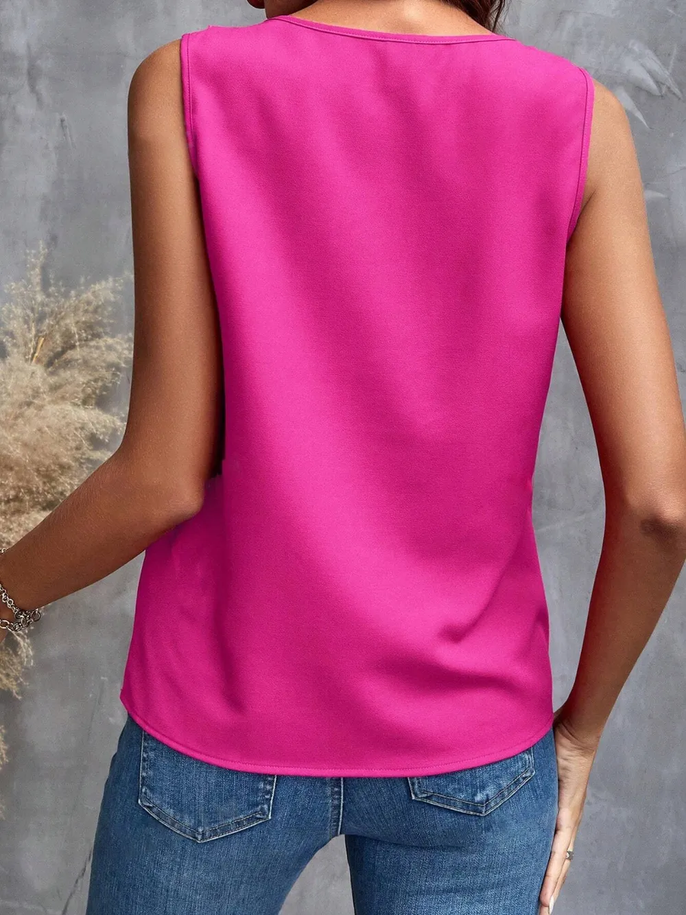Ruffled V-Neck Tank, image 2