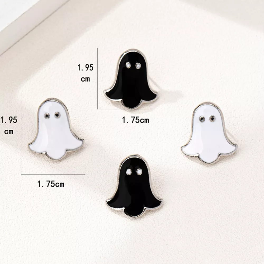 2 Pair Halloween Ghost Stud Earrings, image 6