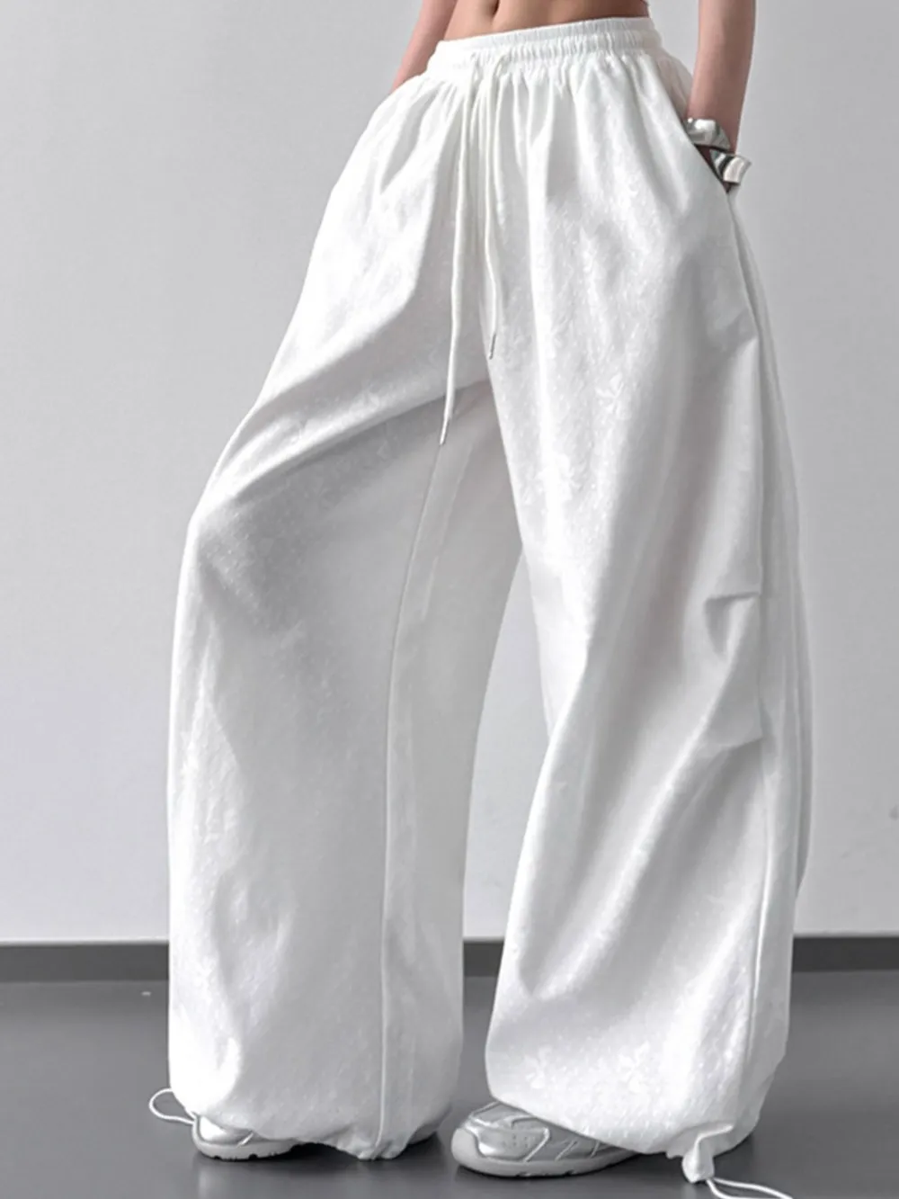 Wide Leg Casual Drawstring Pants, image 6