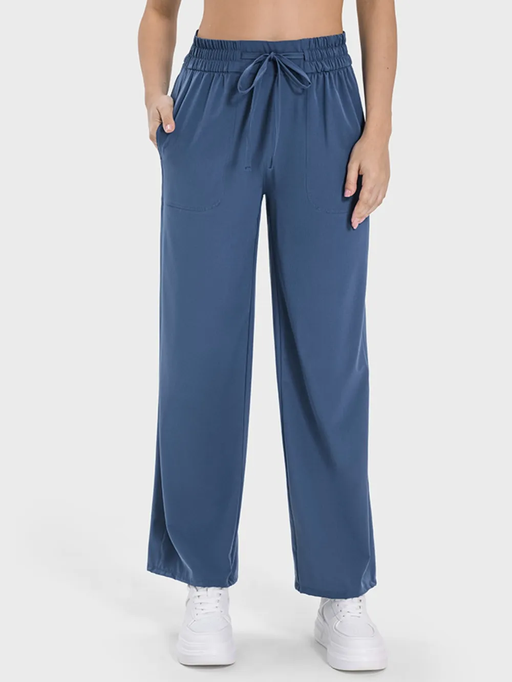 Drawstring Pocketed Active Pants, image 3