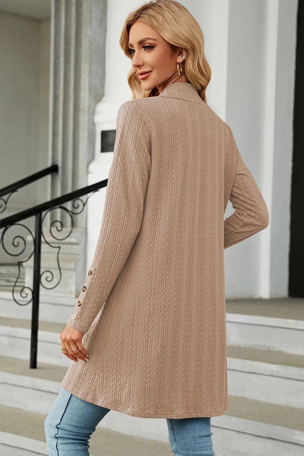 Open Front Long Sleeve Cardigan, image 22