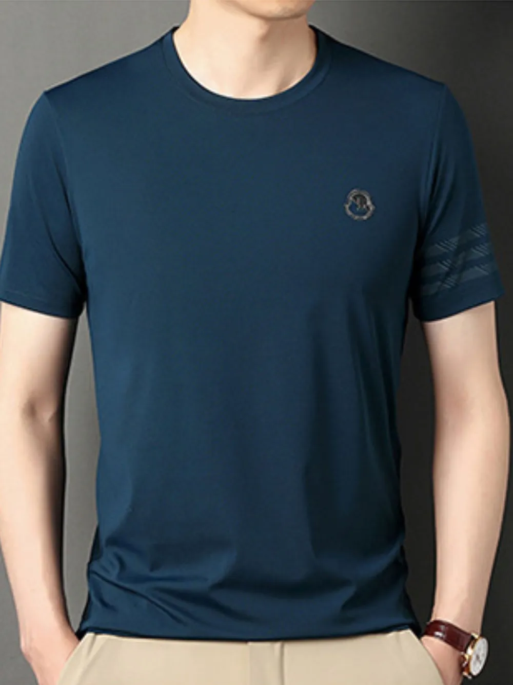 Men's Plus Size Breathable Short Sleeve T-Shirt, image 3