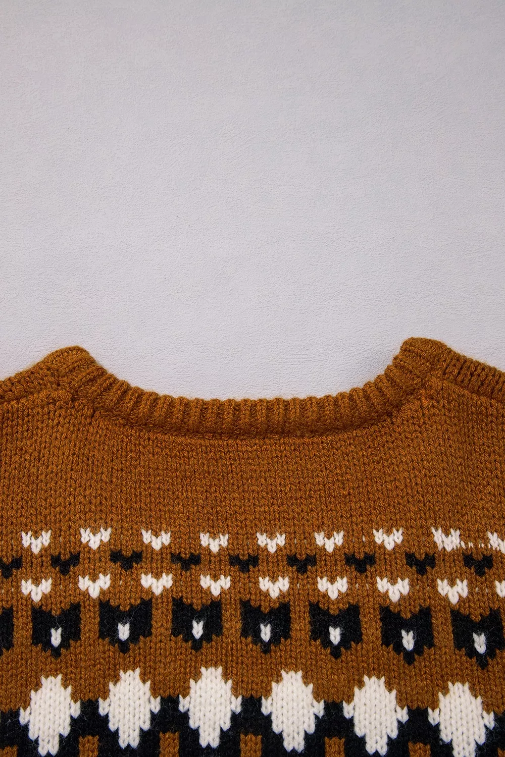 V Neck Short Sleeve Geometric Sweater, image 10
