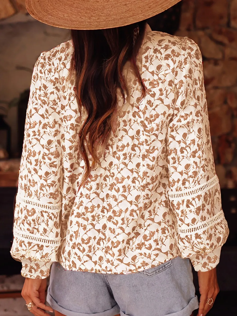 Floral Button Down Long Sleeve Shirt, image 4