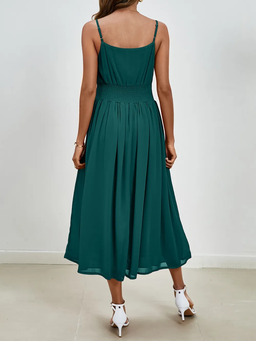 Scoop Neck Midi Cami Dress, image 13