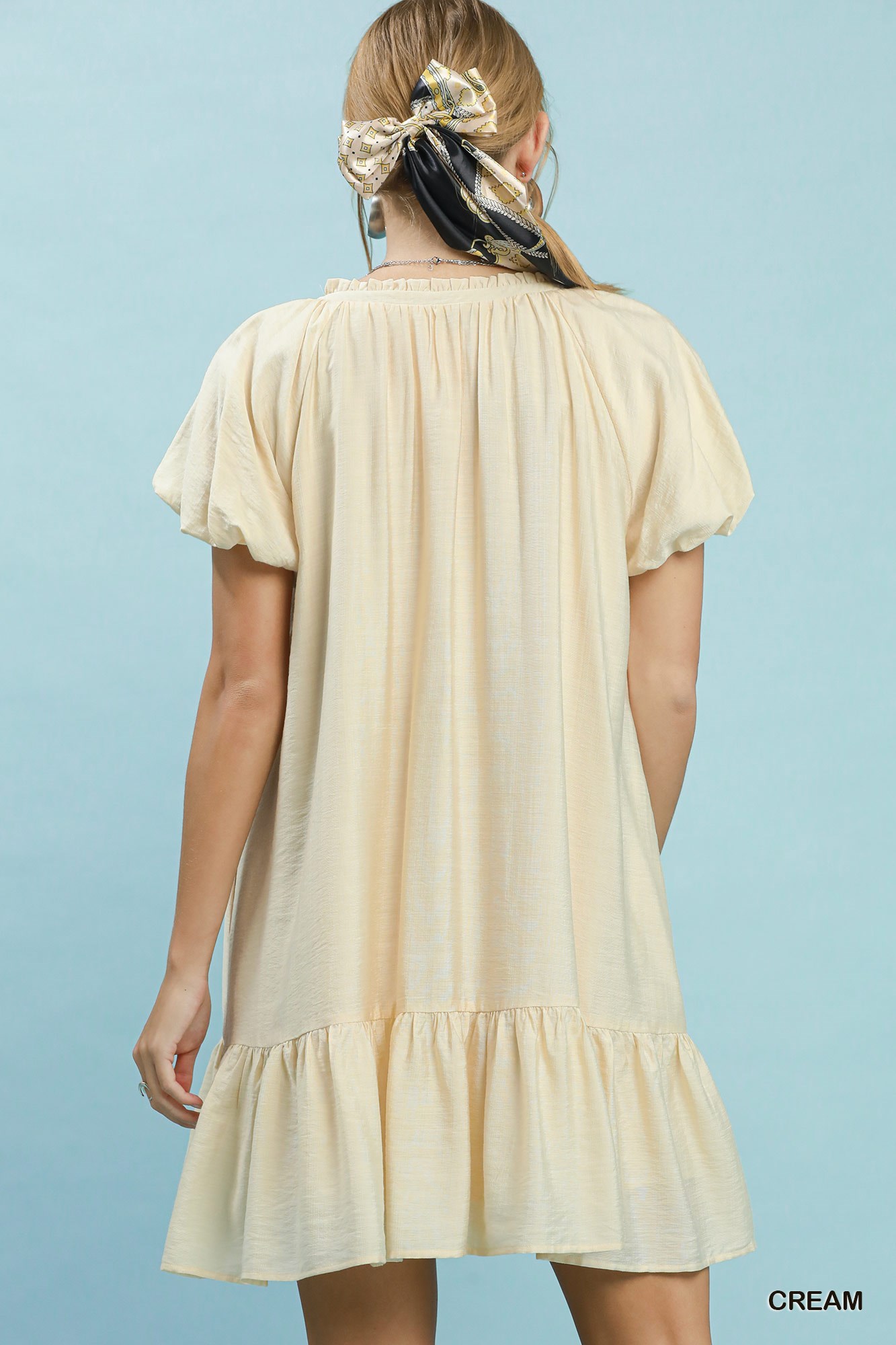 Ruffle Hem Shift Mini Dress, image 3