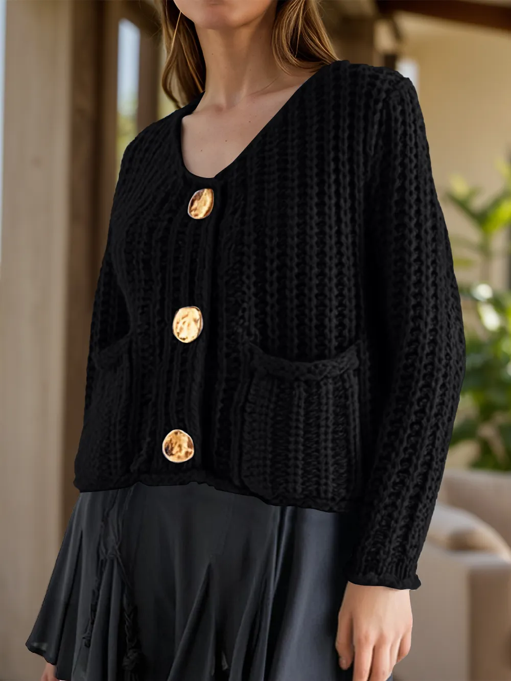 Button Down Long Sleeve Cardigan, image 2