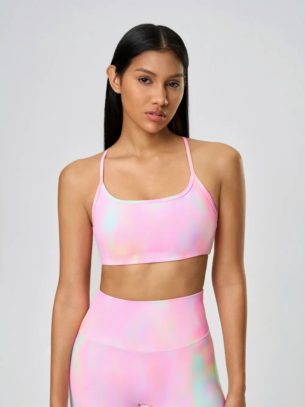 Crisscross Back Scoop Neck Active Cami with Detachable Chest Pads, image 8
