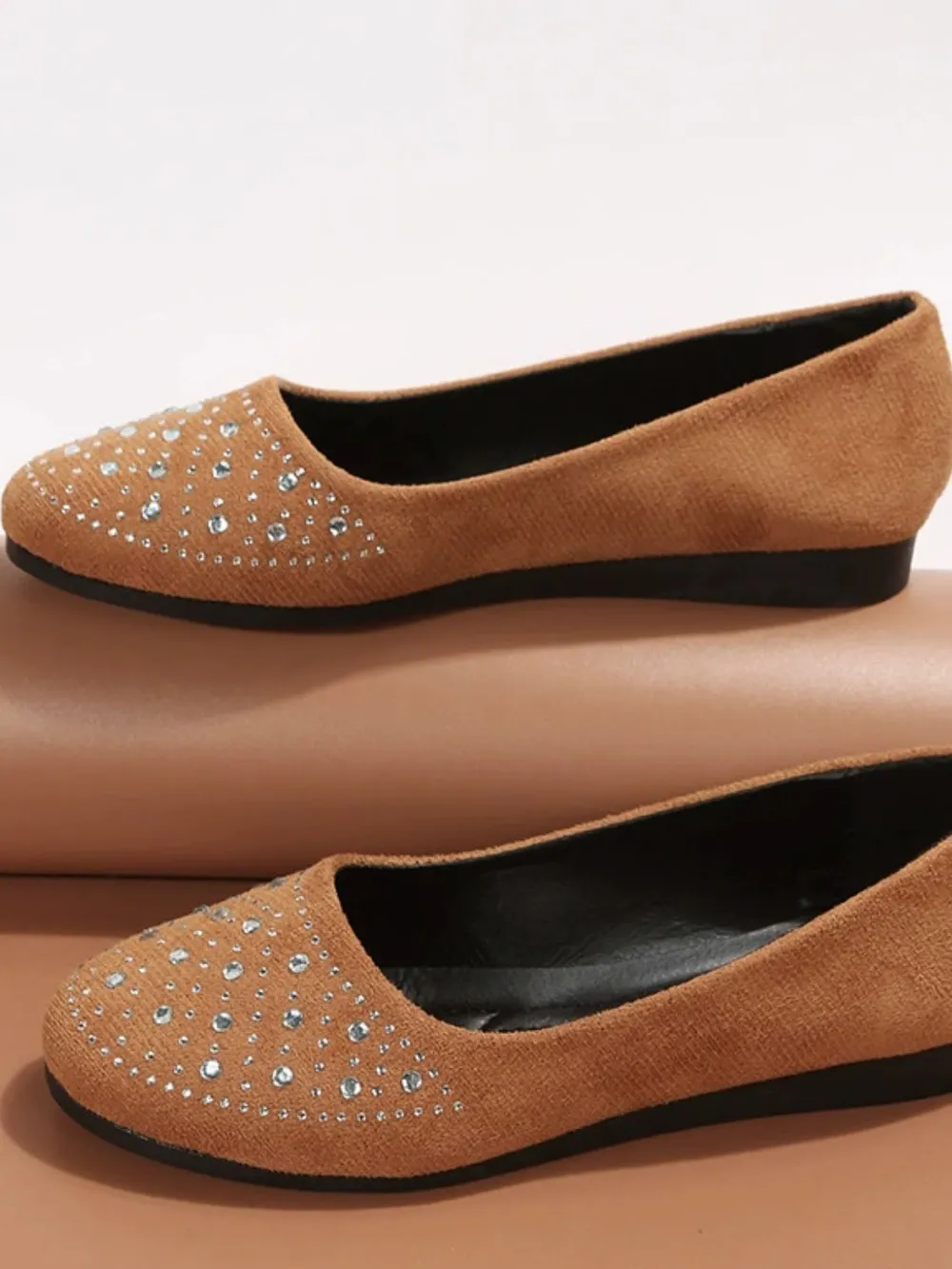 Rhinestone Flat Slip-Ons, image 2