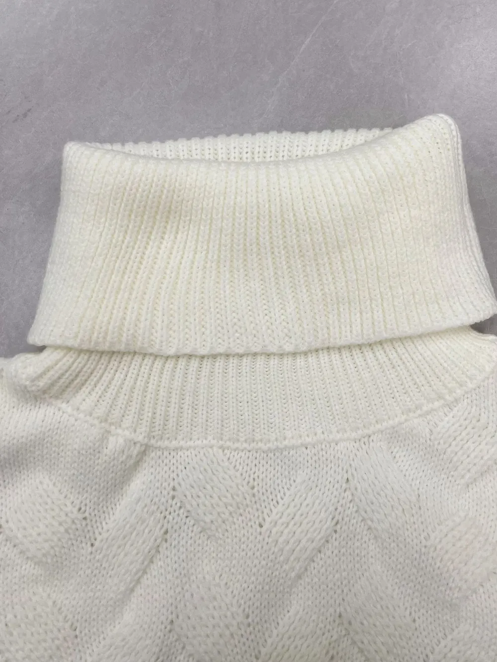 Ribbed Hem Turtleneck Long Sleeve Sweater, image 6