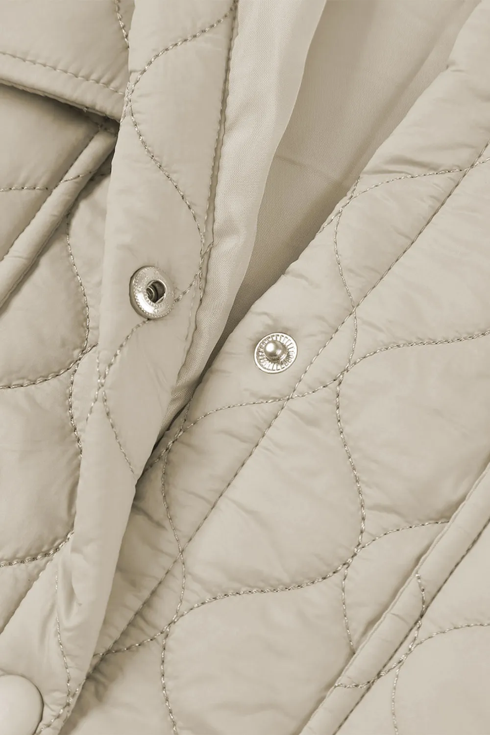 Snap Down Collared Winter Coat, image 7