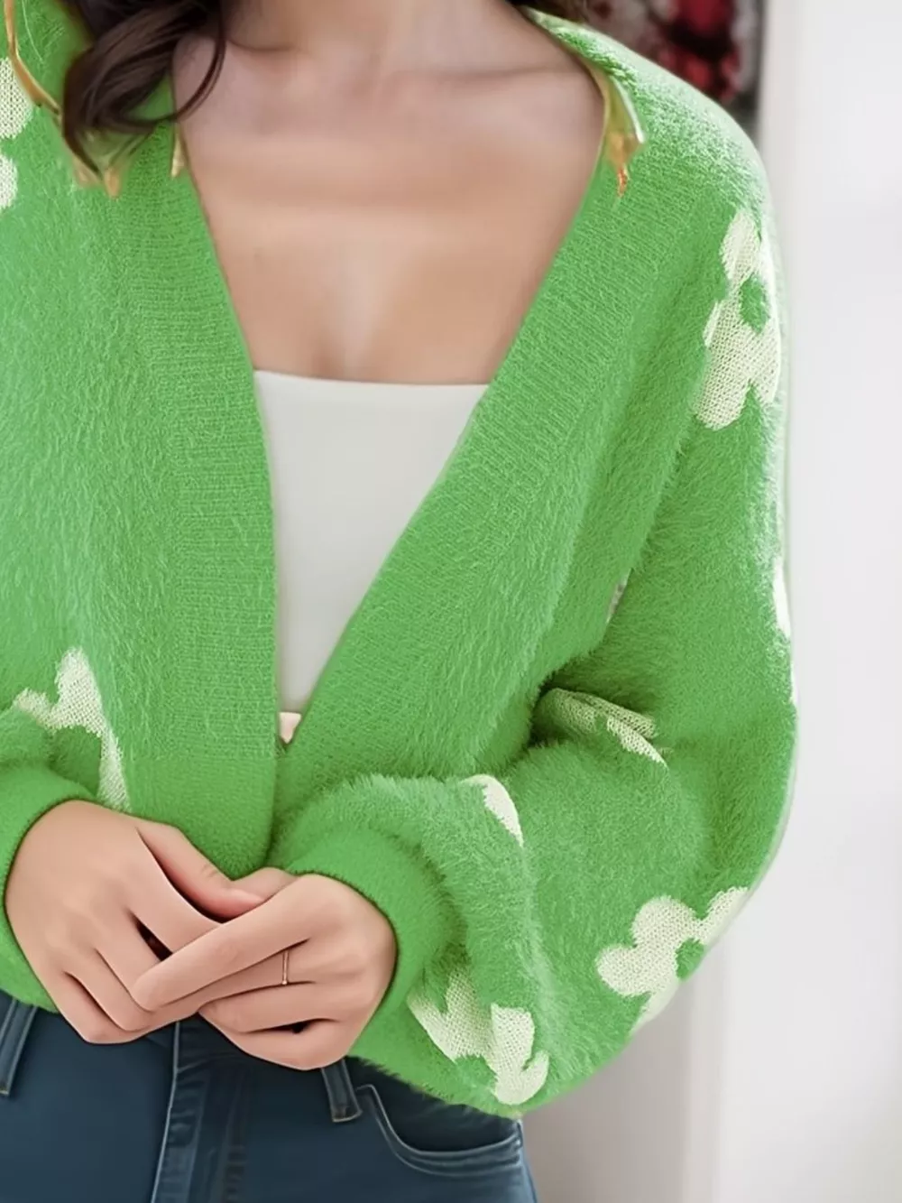 Floral Open Front Cardigan, image 12