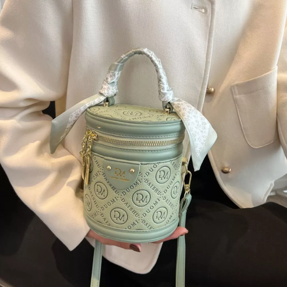 Letter Adjustable Strap Bucket Bag, image 6