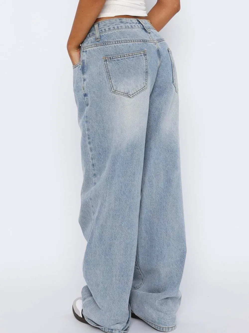 Wide Leg Jeans with Pockets, image 9