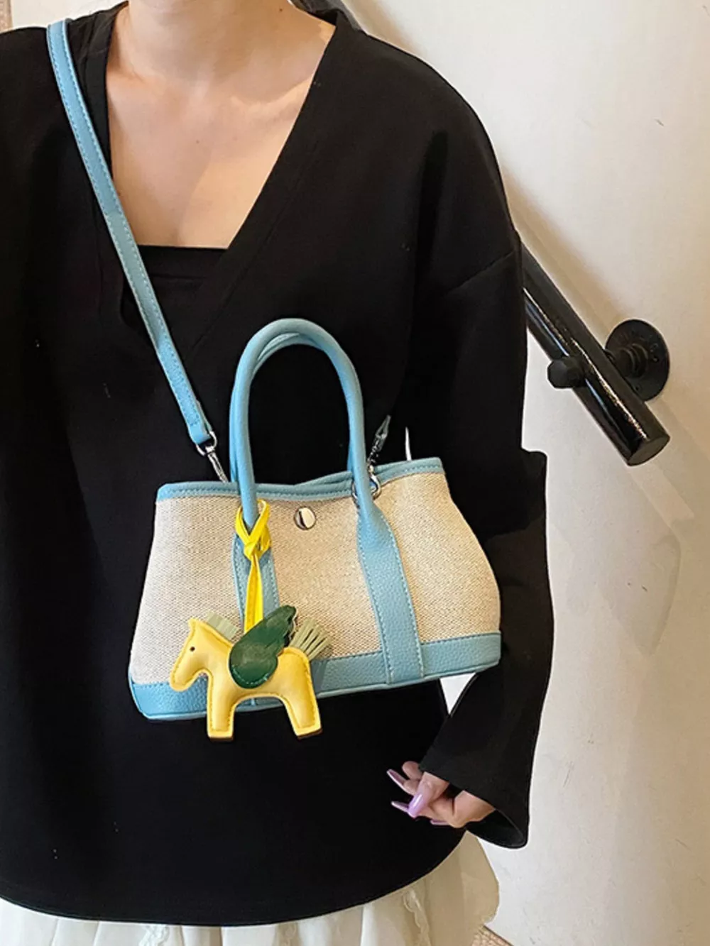 Contrast Crossbody Bag, image 12
