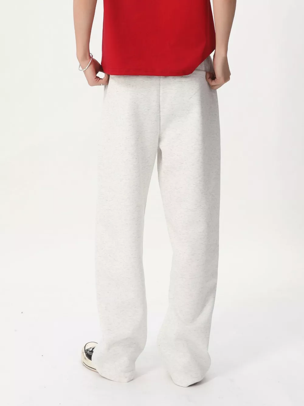 Men's Wide Leg Drawstring Pants, image 9