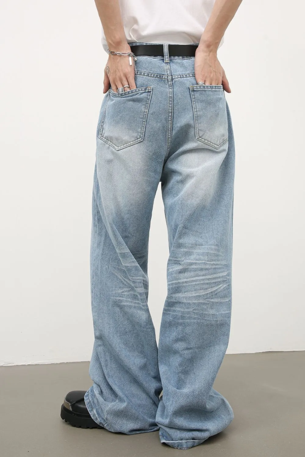 Men's Wide Leg Jeans, image 2