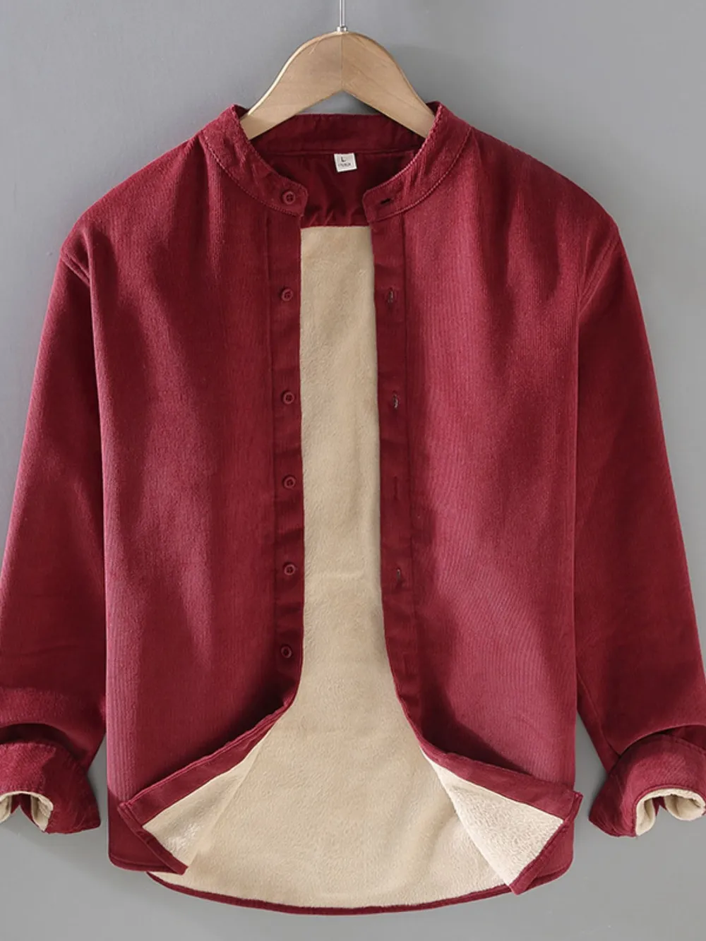 Men's Plus Size Button Up Long Sleeve Jacket, image 8
