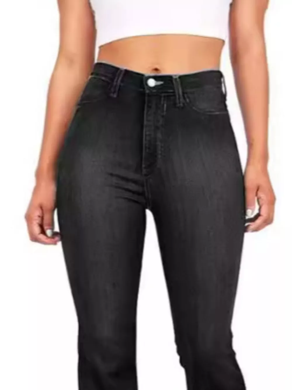 Full Size High-Waisted Bootcut Jeans Plus Size, image 2