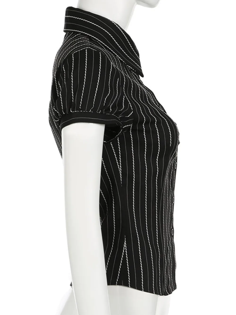 Striped Button-Down Collared Neck Shirt, image 19