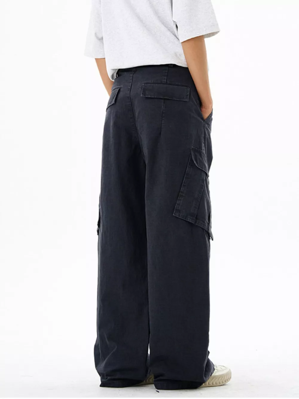 Men's Wide Leg Cargo Pants, image 6