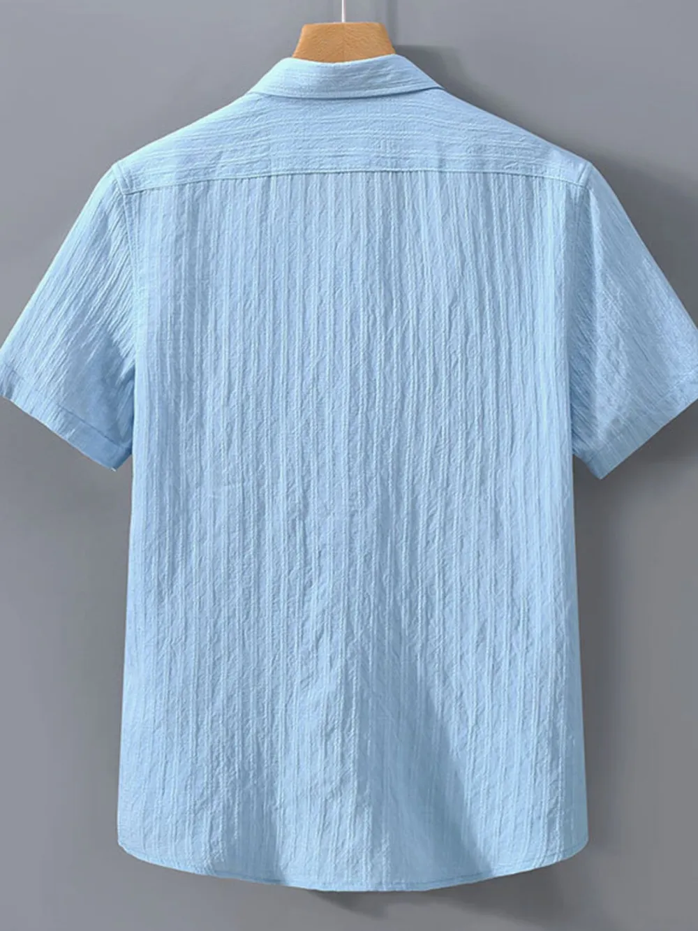 Men's Plus Size Button Up Short Sleeve Shirt, image 3