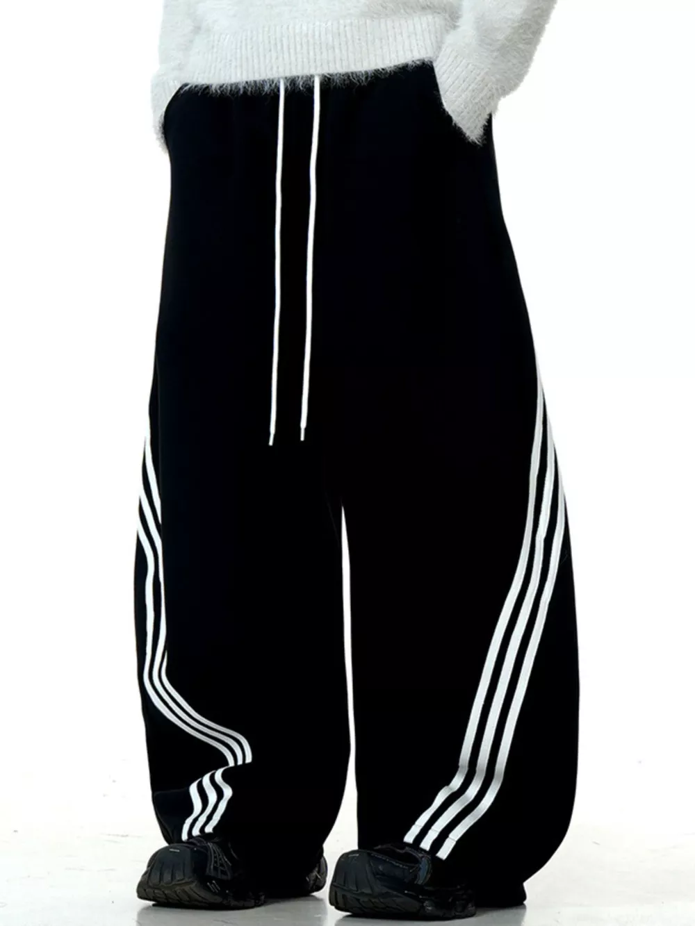 Men's Wide-Leg Striped Pants, image 5