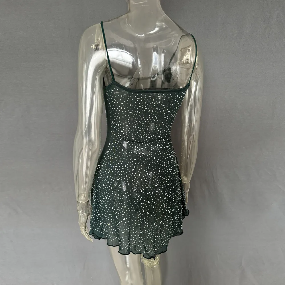 Rhinestone Decor Mini Cami Dress, image 5