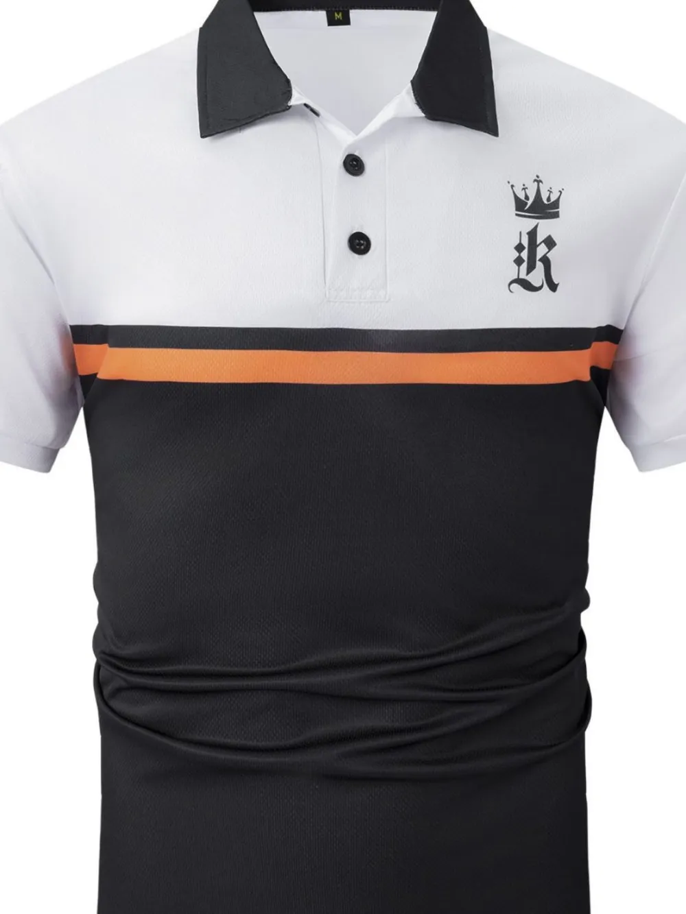 Men's Plus Size Collared Neck Short Sleeve Polo, image 5